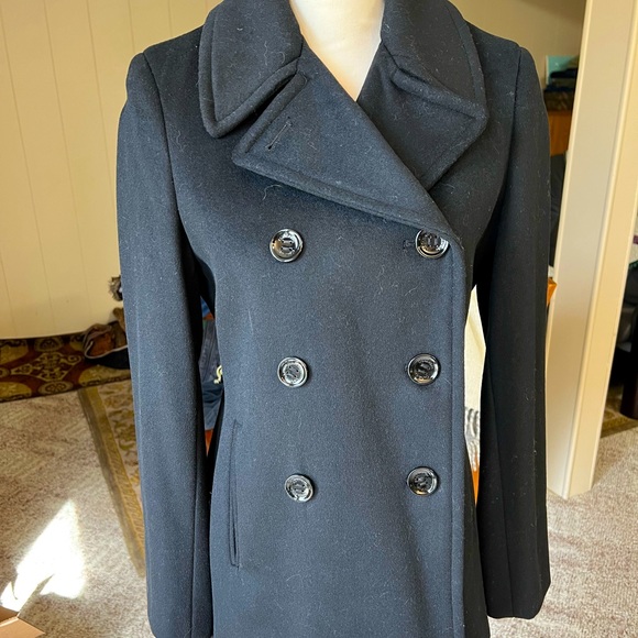 Calvin Klein Wool and Cashmere Pea Coat - Picture 1 of 7
